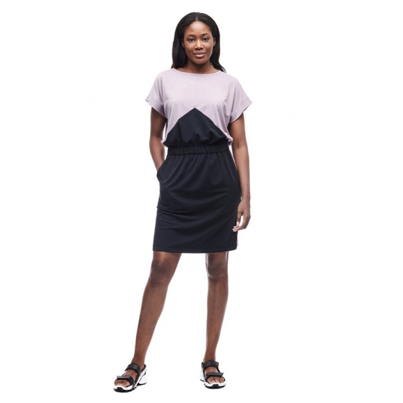 Indy Eva block KAWAKU knit dress size small lavendar and black - Picture 5 of 5